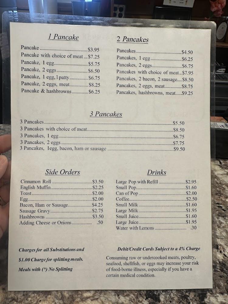 Kaffe Stuga Restaurant Menu image 2